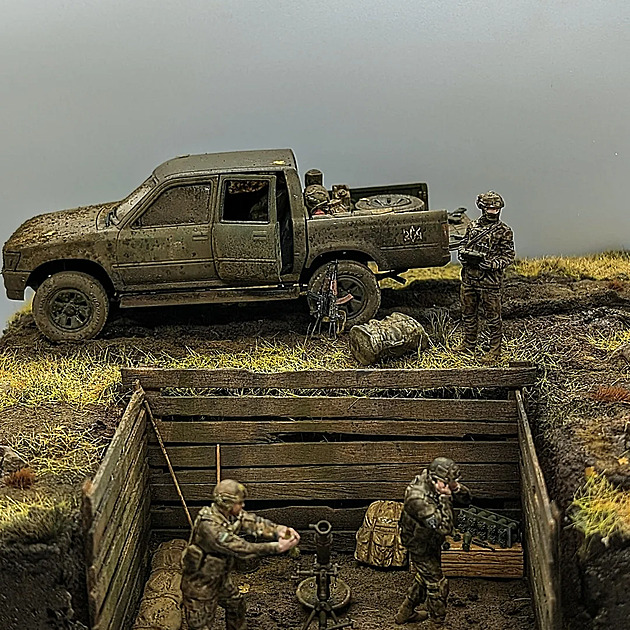 Fascinuje mě, jak detaily dokážou vyprávět příběh. Ukrajinský minomet