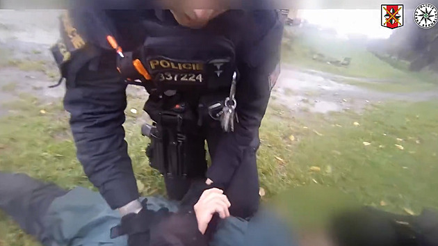 Mladík podezřelý z loupeže měl komplice, policie ukázala dramatické zadržení