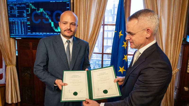 Chceme být klíčovým dodavatelem NATO, říká Strnad. CSG po vstupu na burzu překonala hodnotu ČEZ