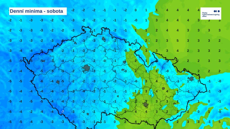 Do Česka se vrací mráz, varují meteorologové. MAPA ukazuje, kde přituhne