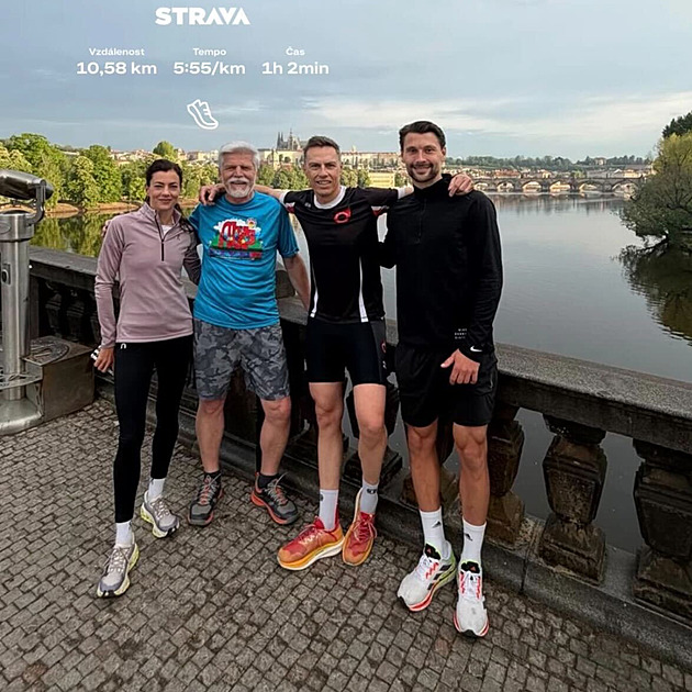 Pavel a finský prezident si zaběhali v centru Prahy. Nechyběli hvězdní sportovci